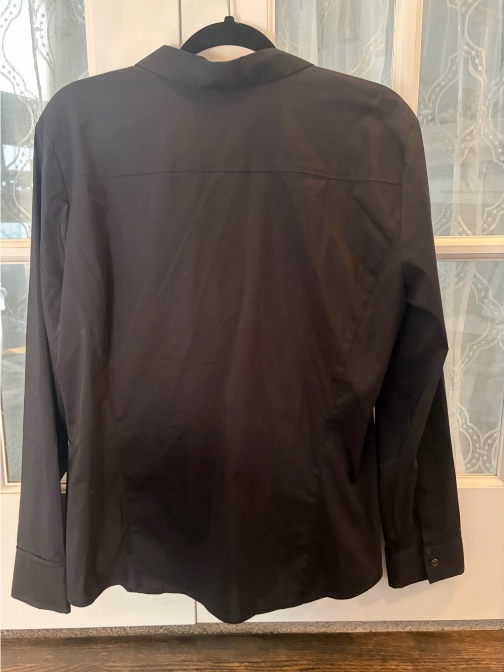 New York & Company Women’s  Black Button-Up Shirt NWT ————- size x large - Picture 2 of 4